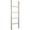 Ekena Millwork 19"W x 60"H x 3 1/2"D Vintage Farmhouse 4 Rung Ladder, Barnwood Decor Collection, Chalk Dust White DECR019X060X04LDRWH - alternate 1